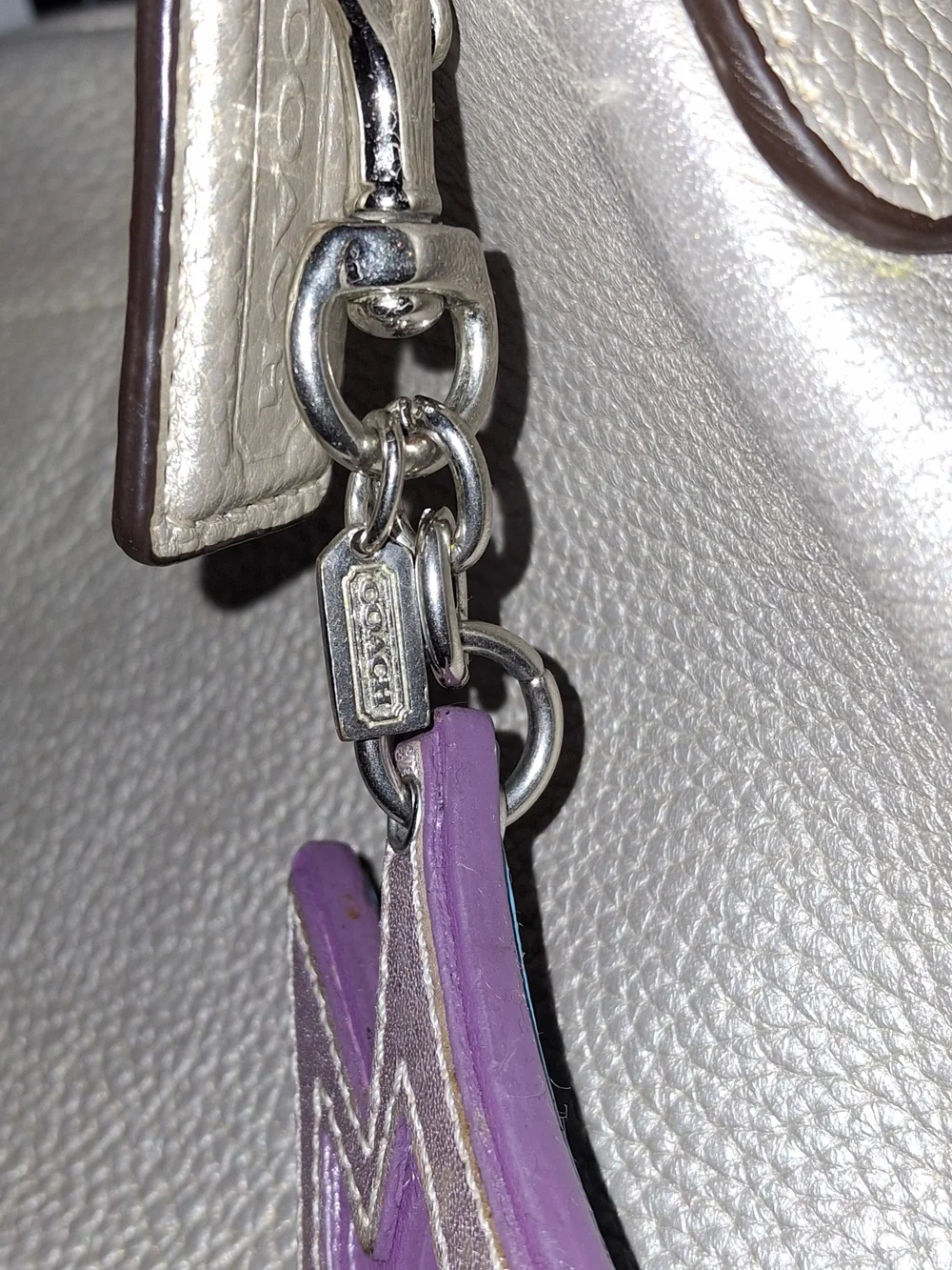 Vintage Coach Letter Bag Charm/Key Chain